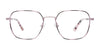 EasyClip EC668 Eyeglasses | Size 48 / Dusty Pink & Tortoise Blue