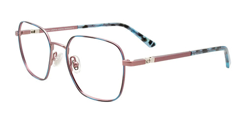 EasyClip EC668 Eyeglasses / Size 48 / Dusty Pink & Tortoise Blue