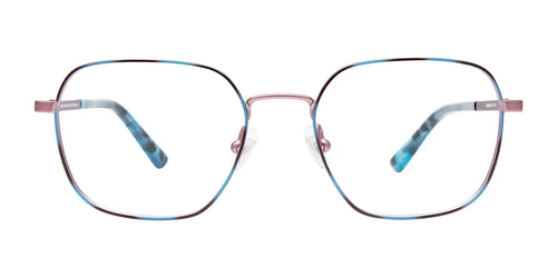 EasyClip EC668 Eyeglasses / Size 48 / Dusty Pink & Tortoise Blue