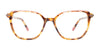 EasyClip EC669 Eyeglasses with Clip-on Sunglasses | Size 52 / Transparent Dark Purp & Purple