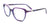 EasyClip EC669 Eyeglasses with Clip-on Sunglasses | Size 52 / Transparent Dark Purp & Purple