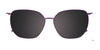EasyClip EC669 Eyeglasses with Clip-on Sunglasses | Size 52 / Clip Only (Color №080)
