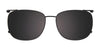 EasyClip EC670 Eyeglasses with Clip-on Sunglasses | Size 54 / Black