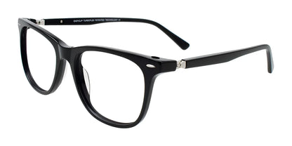 EasyClip EC670 Eyeglasses with Clip-on Sunglasses Black