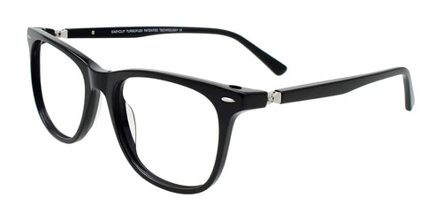 EasyClip EC670 Eyeglasses with Clip-on Sunglasses / Size 54 / Black