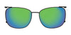 EasyClip EC670 Eyeglasses with Clip-on Sunglasses | Size 54 / Black