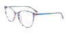 EasyClip EC673 Eyeglasses with Clip-on Sunglasses | Size 51 / Light Blue & Pink Mix Design