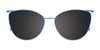 EasyClip EC673 Eyeglasses with Clip-on Sunglasses | Size 51 / Brown & Turquoise Mix Design
