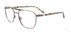EasyClip EC674 Eyeglasses with Clip-on Sunglasses | Size 54 / Steel & Grey Multicolor