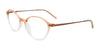 EasyClip EC675 Eyeglasses with Clip-on Sunglasses | Size 52 / Light Brown To Peach Gradient