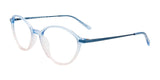 EasyClip EC675 Eyeglasses with Clip-on Sunglasses Light Blue To Pink Gradient