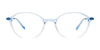 EasyClip EC675 Eyeglasses with Clip-on Sunglasses | Size 52 / Light Blue To Pink Gradient