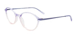 EasyClip EC675 Eyeglasses with Clip-on Sunglasses Light Purple To Pink Gradient