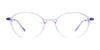 EasyClip EC675 Eyeglasses with Clip-on Sunglasses | Size 52 / Light Blue To Pink Gradient
