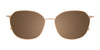 EasyClip EC676 Eyeglasses with Clip-on Sunglasses | Size 51 / Beige & Pink Tortoise/Rose Gold