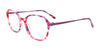 EasyClip EC676 Eyeglasses with Clip-on Sunglasses | Size 51 / Red & Purple Tortoise/Purple