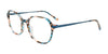 EasyClip EC676 Eyeglasses with Clip-on Sunglasses | Size 51 / Teal & Pink Tortoise/Teal