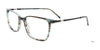 EasyClip EC678 Eyeglasses with Clip-on Sunglasses | Size 54 / Grey Marbled