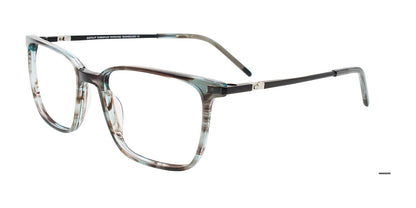 EasyClip EC678 Eyeglasses with Clip-on Sunglasses Grey Marbled