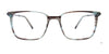 EasyClip EC678 Eyeglasses with Clip-on Sunglasses | Size 54 / Blue Marbled