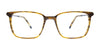 EasyClip EC678 Eyeglasses with Clip-on Sunglasses | Size 54 / Blue Marbled