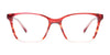 EasyClip EC680 Eyeglasses with Clip-on Sunglasses | Size 52 / Trans Marble Blue & Pink & Crystal