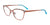 EasyClip EC681 Eyeglasses with Clip-on Sunglasses | Size 52 / Pink Gold & Mix Patterned Browline