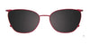 EasyClip EC681 Eyeglasses with Clip-on Sunglasses | Size 52 / Pink Gold & Mix Patterned Browline
