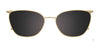 EasyClip EC681 Eyeglasses with Clip-on Sunglasses | Size 52 / Clip Only (Color №020)