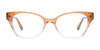 EasyClip EC682 Eyeglasses with Clip-on Sunglasses | Size 53 / Transp Blue To Lt Pink Gradient/Marble Blue