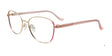 EasyClip EC684 Eyeglasses with Clip-on Sunglasses Gold & Pink