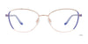 EasyClip EC684 Eyeglasses with Clip-on Sunglasses | Size 54 / Gold & Pink