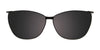 EasyClip EC685 Eyeglasses with Clip-on Sunglasses | Size 54 / Crystal & Green Marble Mix