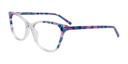 EasyClip EC685 Eyeglasses Crystal Purple & Blue Marble Mix