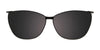 EasyClip EC685 Eyeglasses with Clip-on Sunglasses | Size 54 / Crystal & Green Marble Mix