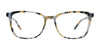 EasyClip EC686 Eyeglasses with Clip-on Sunglasses | Size 52 / Blue Mix Pattern