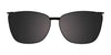 EasyClip EC686 Eyeglasses with Clip-on Sunglasses | Size 52 / Blue Mix Pattern