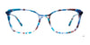 EasyClip EC687 Eyeglasses with Clip-on Sunglasses | Size 52 / Blue Tortoise