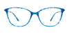 EasyClip EC689 Eyeglasses with Clip-on Sunglasses | Size 56 / Black & Crystal Mix