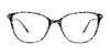 EasyClip EC689 Eyeglasses with Clip-on Sunglasses | Size 56 / Black & Crystal Mix