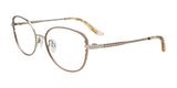 EasyClip EC690 Eyeglasses Light Brown & Steel / Mocha Mousse