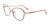 EasyClip EC690 Eyeglasses with Clip-on Sunglasses | Size 52 / Pink & Pink Gold