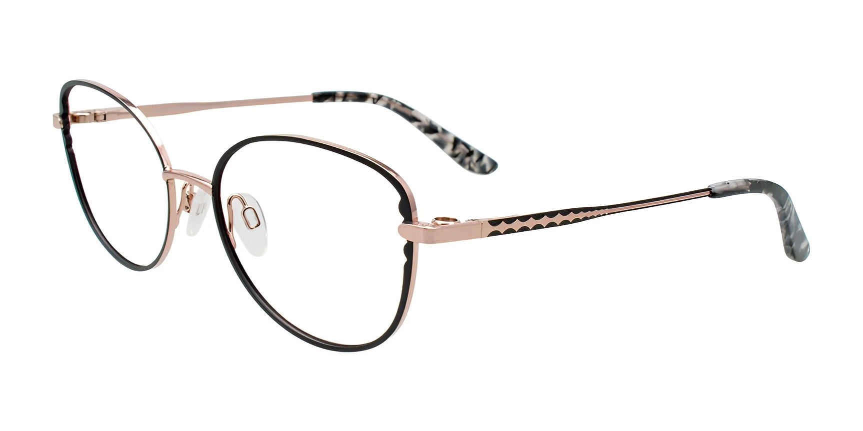 EasyClip EC690 Eyeglasses Black & Gold