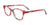 EasyClip EC691 Eyeglasses with Clip-on Sunglasses | Size 51 / Red & Black Marble Mix