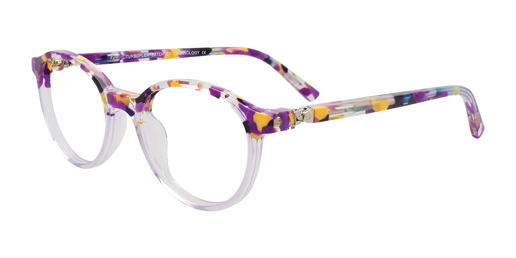 EasyClip EC692 Eyeglasses Purple & Multicolor