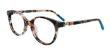 EasyClip EC693 Eyeglasses Pink Tortoise & Blue