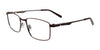 EasyClip EC694 Eyeglasses with Clip-on Sunglasses | Size 54 / Burgundy & Steel