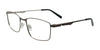 EasyClip EC694 Eyeglasses with Clip-on Sunglasses | Size 54 / Steel & Silver