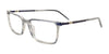 EasyClip EC695 Eyeglasses with Clip-on Sunglasses | Size 55 / Slate Blue