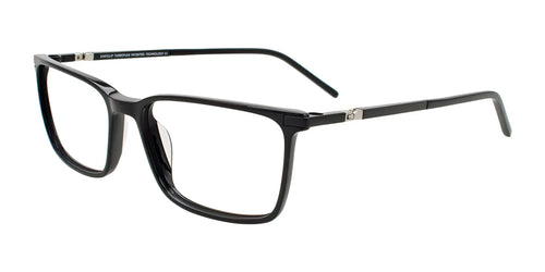 EasyClip EC695 Eyeglasses with Clip-on Sunglasses / Size 55 / Black